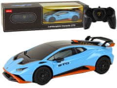 Lean-toys Auto R/C Lamborghini Huracan 1:24 Rastar Blue