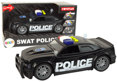 Lean-toys Policajné auto 1:14 Svetlá Zvuky Čierna