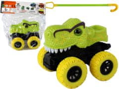 Lean-toys Terénne vozidlo Push Tyrannosaurus Rex Gumové kolesá Zelené