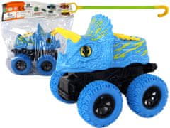 Lean-toys Terénne vozidlo Push Triceratops Gumové kolesá Modrá