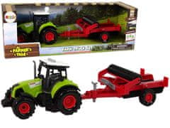 Lean-toys Detský traktor s prívesom Farmárske auto