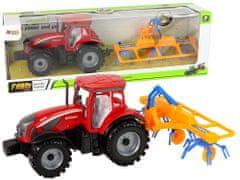 Lean-toys Červený traktor s trecím pohonom