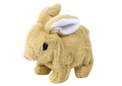 Lean-toys Interaktívna hračka Walking Bunny Long Hair Beige