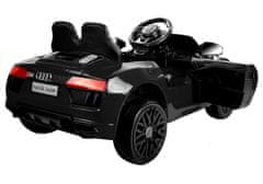 Lean-toys Audi R8 Spyder batéria Auto čierna