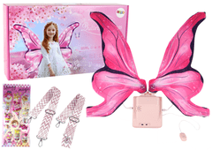 shumee LED Melody Pink Fairy Butterfly Wings Set