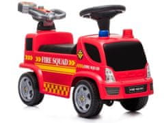 Lean-toys Vozidlo Hasičský zbor Ride-on Cannon Mydlové bubliny zvuky Kohúty