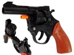 Lean-toys Pištoľ s uzáverom Revolver Black