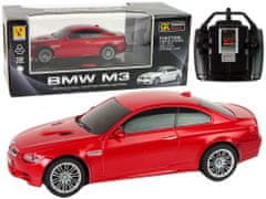 Lean-toys Auto R/C BMW M3 Pilotné svetlá 1:28 Červené