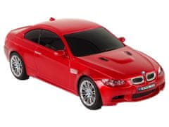 Lean-toys Auto R/C BMW M3 Pilotné svetlá 1:28 Červené