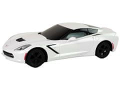 Lean-toys Športové auto Corvette C7 1:24 biele