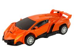 Lean-toys 2v1 Auto Robot Transformers Červená oranžová sada