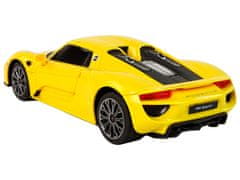 Lean-toys Auto R/C Porsche 918 1:24 Rastar Yellow