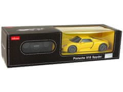 Lean-toys Auto R/C Porsche 918 1:24 Rastar Yellow