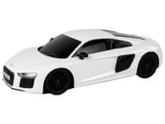 Lean-toys Auto R/C Audi R8 1:24 Rastar White