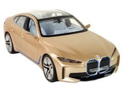 Lean-toys Auto R/C BMW i4 1:14 Rastar Gold