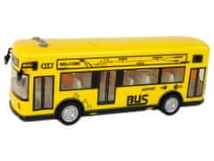 Lean-toys Žltý mestský autobus s trecím pohonom 1:18