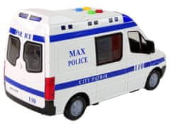 Lean-toys Policajné auto Policajné rádio Auto Frico Drive Zvuky Svetlá