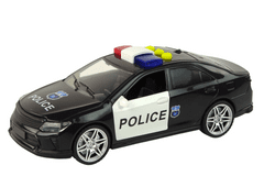 Lean-toys Policajné auto 1:14 Svetlá Zvuky Čierna