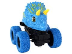 Lean-toys Terénne vozidlo Push Triceratops Gumové kolesá Modrá