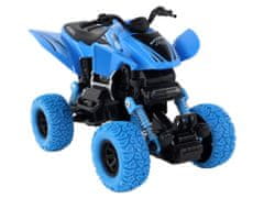 Lean-toys Terénne vozidlo Pushbike Quad XC Gumové kolesá Modrá