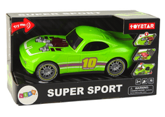 Lean-toys Auto 1:14 Zelené športové auto Zvukové svetlá Vozidlo