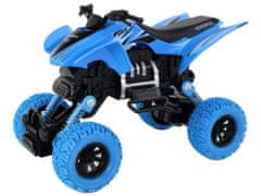 Lean-toys Terénne vozidlo Pushbike Quad XC Gumové kolesá Modrá