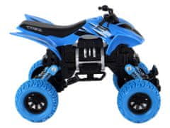 Lean-toys Terénne vozidlo Pushbike Quad XC Gumové kolesá Modrá