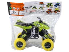 Lean-toys Terénne vozidlo Pushbike Quad XC Gumové kolesá Zelená