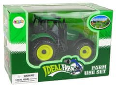Mamido Ideálny Farmársky Traktor v Zelenej farbe s Otváracou Maskou