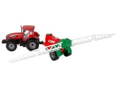 Mamido Červený poľnohospodársky traktor s postrekovačom