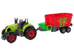 Lean-toys Poľnohospodárske stroje Set Traktor Kombajn Príves