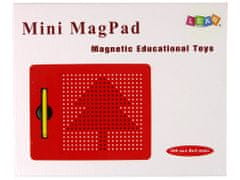 Mamido Magnetická tabuľa s guličkami, červený magnetický tablet