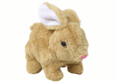 Lean-toys Interaktívna hračka Walking Bunny Long Hair Beige