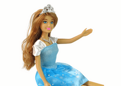 Lean-toys Detská bábika Anlily Princess Blue