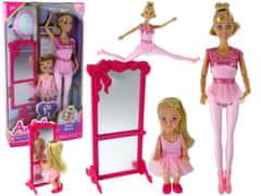 Lean-toys Bábiky Anlily Mummy a Baby Ballerina