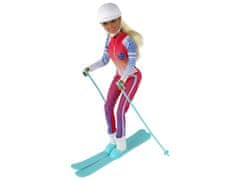 Lean-toys Detská bábika Anlily 4 športové Lyžovanie Snowboard Joga Baletné doplnky