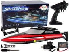 Lean-toys Motorový čln R/C 2.4G Red 20-25 KM/H