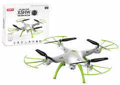 Lean-toys Diaľkovo ovládaný dron X5HW bielo-zelený