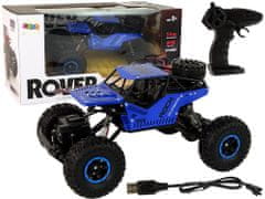 Lean-toys RC auto na diaľkové ovládanie 1:16 čierna modrá