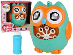 Lean-toys Mydlové bubliny Machine Owl Sound Mint