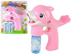 Lean-toys Stroj na výrobu mydlových bublín Pink Dolphin