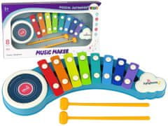 Lean-toys Farebné bubnové činely pre deti Hudba