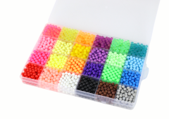 Lean-toys Súprava vodných korálok DIY Magic Beads 24 farieb Šperky 3500El.