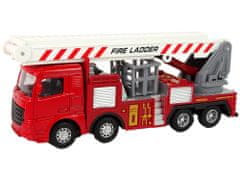 Lean-toys Požiarny kamión Ladder Drive Bin 1:55