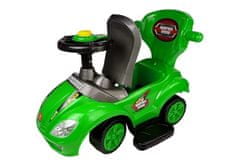 Lean-toys Mega Car 3v1 Push Ride Green