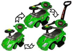 Lean-toys Mega Car 3v1 Push Ride Green
