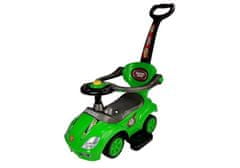 Lean-toys Mega Car 3v1 Push Ride Green