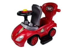 Lean-toys Mega Car 3v1 Push Ride Red