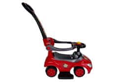 Lean-toys Mega Car 3v1 Push Ride Red