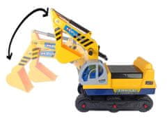 Lean-toys Jazdec na rýpadle s pohyblivým ramenom žltý
